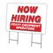 Signmission Now Hiring Heavy Equipment Operators Yard & Stake outdoor plastic, 2436 HEAVY EQUIPMENT OPERATORS C-2436 HEAVY EQUIPMENT OPERATORS - alternate 1